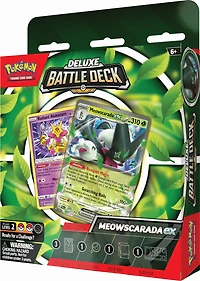 Pokemon Trading Card Game: Meowscarada ex or Quaquaval ex Deluxe Battle Deck (Styles May Vary