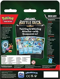 Pokemon Trading Card Game: Meowscarada ex or Quaquaval ex Deluxe Battle Deck (Styles May Vary