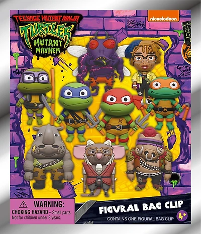 Teenage Mutant Ninja Turtles (TMNT) Movie 3D Foam Bag Clip Series