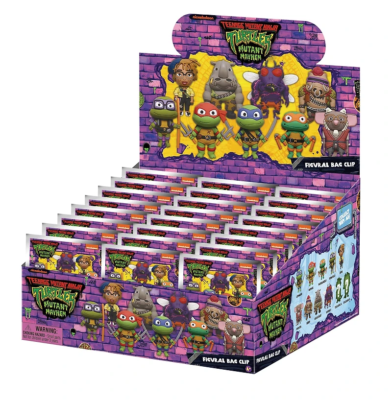 Teenage Mutant Ninja Turtles (TMNT) Movie 3D Foam Bag Clip Series