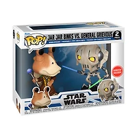 Funko POP! Star Wars: Clone Wars Duels Jar Jar Binks vs General Grievous Vinyl Bobblehead Figures 2-Pack GameStop Exclusive