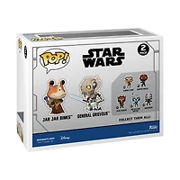 Funko POP! Star Wars: Clone Wars Duels Jar Jar Binks vs General Grievous Vinyl Bobblehead Figures 2-Pack GameStop Exclusive