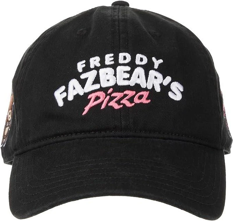 Five Nights at Freddy's Freddy Fazbear Pizza Black Dad Hat