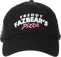 Five Nights at Freddy's Freddy Fazbear Pizza Black Dad Hat