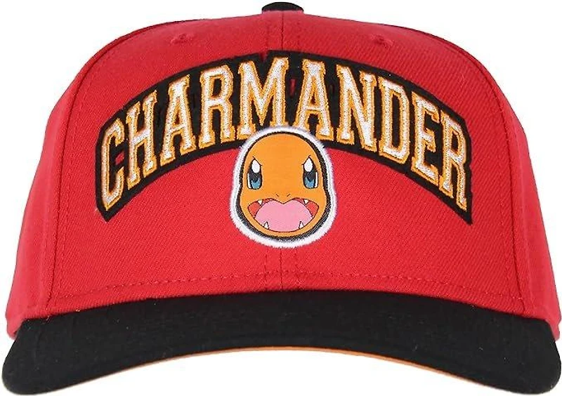 Pokemon Charmander Embroidered Snapback Hat