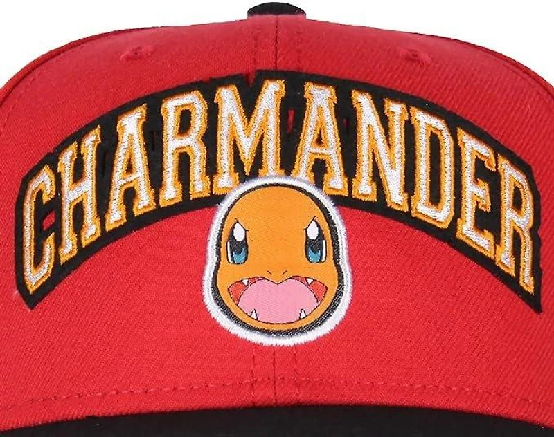 Pokemon Charmander Embroidered Snapback Hat