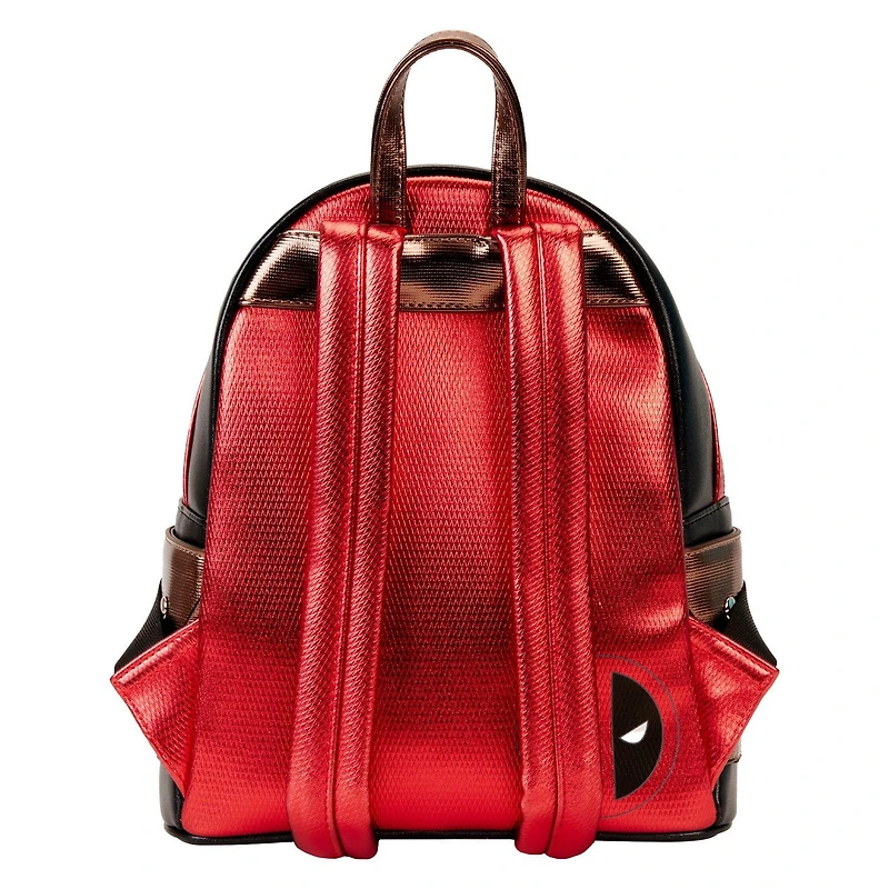 Loungefly Marvel Metallic Deadpool Cosplay Mini Backpack