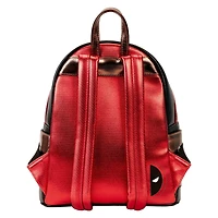 Loungefly Marvel Metallic Deadpool Cosplay Mini Backpack