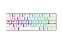 GameStop 60% Mechanical White Hot Swappable Keyboard - Brown Switch