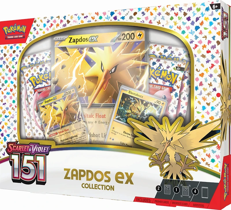Pokemon Trading Card Game: Scarlet and Violet 151 Collection Zapdos ex