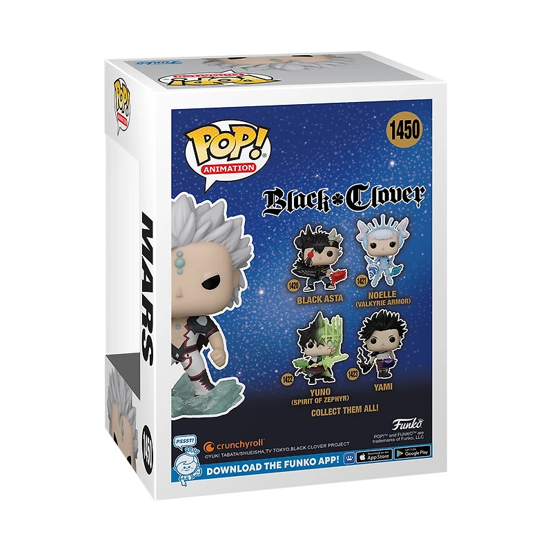 Funko POP! Animation: Black Clover Mars 4.75-in Vinyl Figure GameStop Exclusive