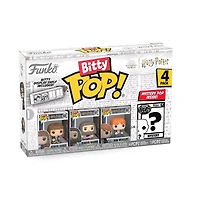 Funko Bitty POP! Harry Potter Hermione Granger in Robe 0.9-in Vinyl Figure Set 4-Pack (Rubeus Hagrid, Ron Weasley