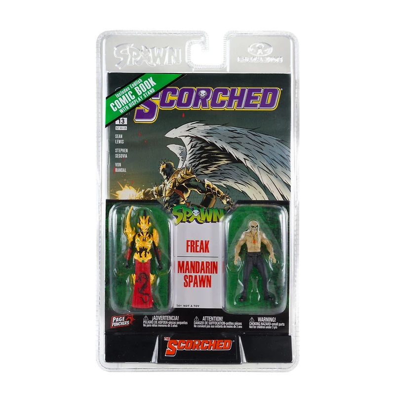 McFarlane Toys Spawn Freak and Mandarin Spawn 3-in Figure Set with Comic 2-Pack