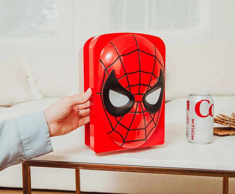 Marvel Spider-Man 4-Liter Thermoelectric Cooler Mini Fridge (Holds 6 Cans)