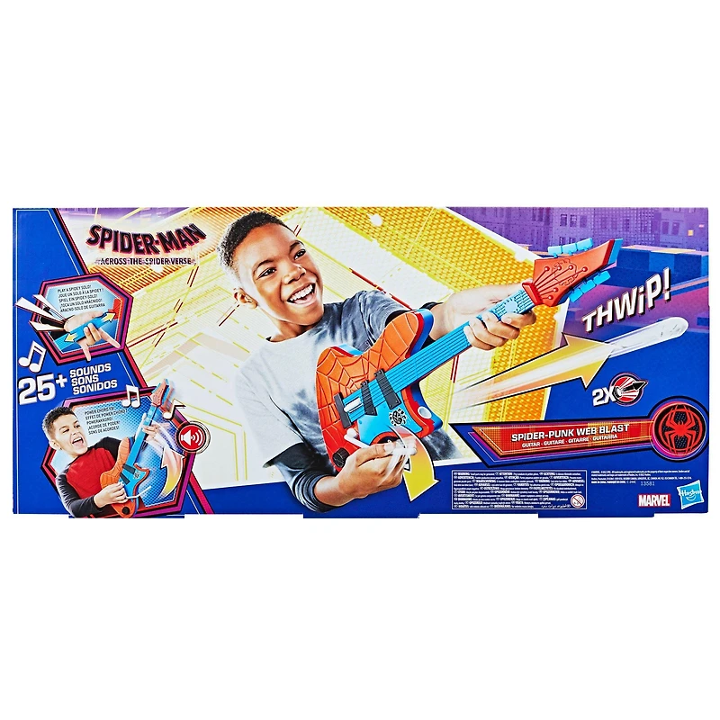 Hasbro Spider-Man: Across the Spider-Verse Spider-Punk Web Blast Electronic Guitar Toy