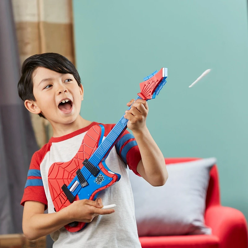 Hasbro Spider-Man: Across the Spider-Verse Spider-Punk Web Blast Electronic Guitar Toy