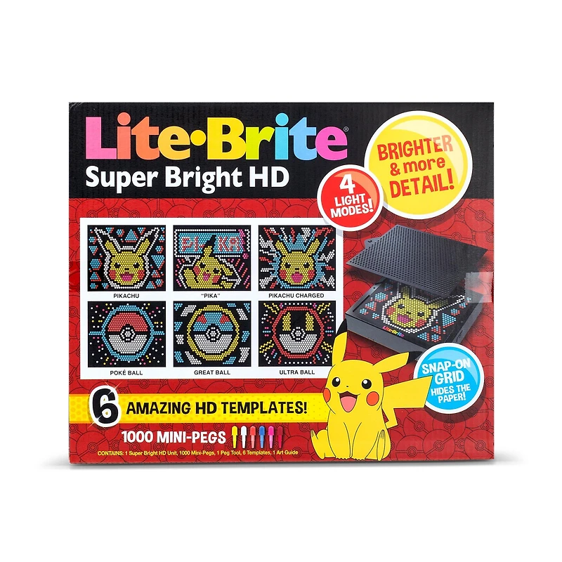 Lite Brite Pokemon Super Bright HD Edition