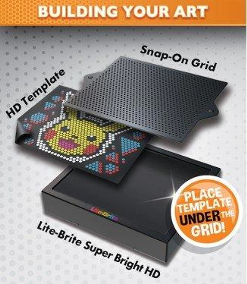 Lite Brite Pokemon Super Bright HD Edition