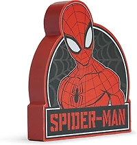 Silver Buffalo Spider-Man Badge Web Large Die Cut MDF Box Wall Sign