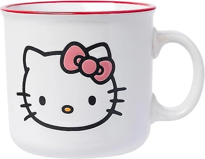 Hello Kittly Hello Wax Resist  20oz Ceramic Camper Mug
