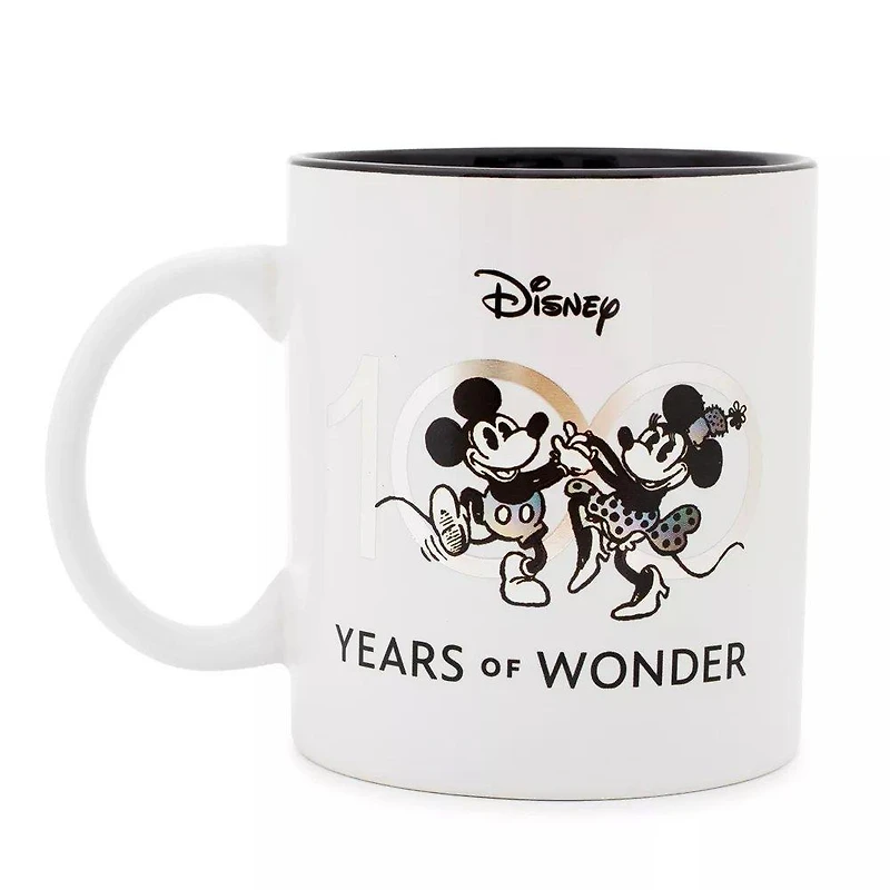 Silver Buffalo Disney 100 Years of Wonder Foil-Embossed 20oz Ceramic Mug