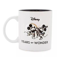 Silver Buffalo Disney 100 Years of Wonder Foil-Embossed 20oz Ceramic Mug
