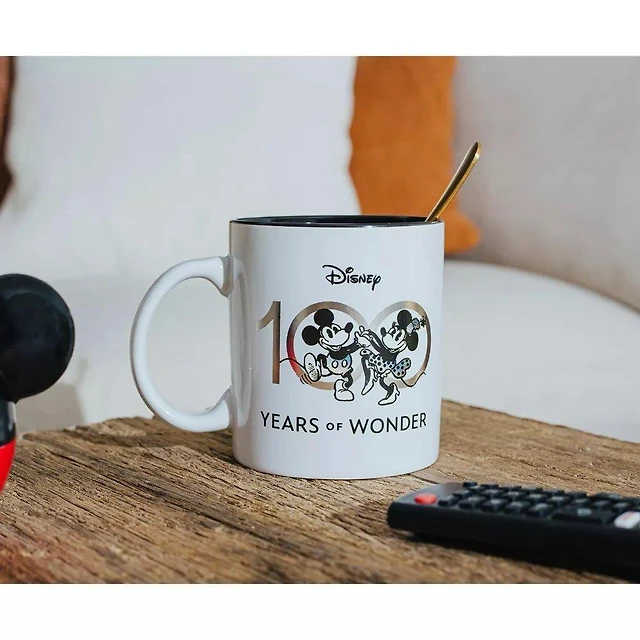 Silver Buffalo Disney 100 Years of Wonder Foil-Embossed 20oz Ceramic Mug