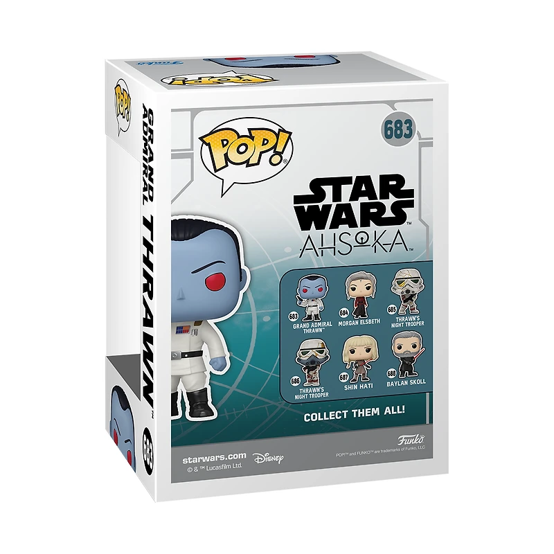 Funko POP! Television: Star Wars Ahsoka Grand Admiral Thrawn 3.9-in Vinyl Bobblehead Figure