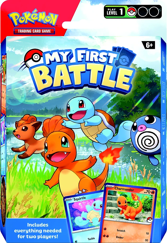 pokemon trading card game my first battle TCG:  JustPressPlayOnline 2 mini decks of 17 cards each Pokemon TCG My First Battle