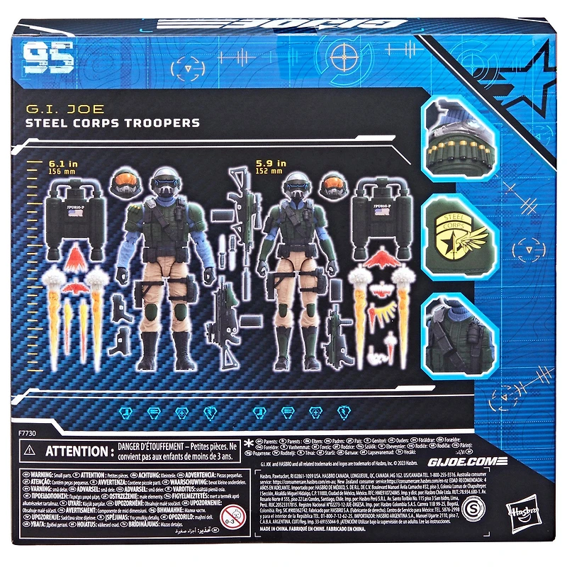 Hasbro G.I Joe Classified Series Steel Corps Troopers 6-in Action Figure Set 2-Pack