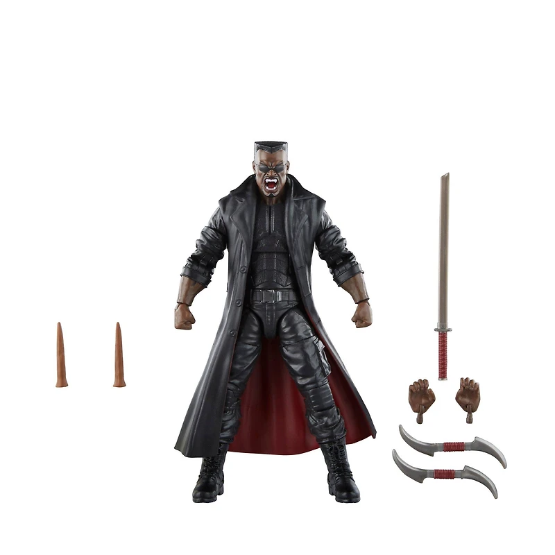 Hasbro Marvel Legends Series Marvel Knights Marvel's Blade 6-in Action Figure (Build A Figure