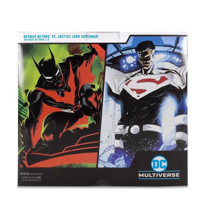 McFarlane Toys DC Multiverse Batman Beyond vs Justice Lord Superman Action Figure Set 2-Pack