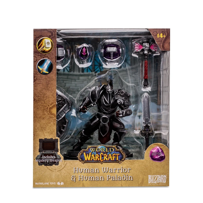 McFarlane Toys World of Warcraft Human: Paladin/Warrior (Epic) 6-in Action Figure