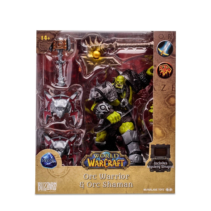 McFarlane Toys World of Warcraft Orc: Shaman/Warrior (Rare) 6-in Action Figure