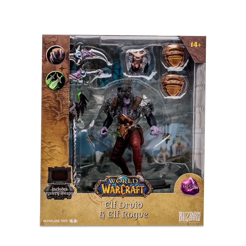 McFarlane Toys World of Warcraft Night Elf: Druid/Rogue (Epic) 6-in Action Figure