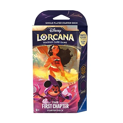 Disney Lorcana Trading Card Game Starter Deck Amber and Amethyst