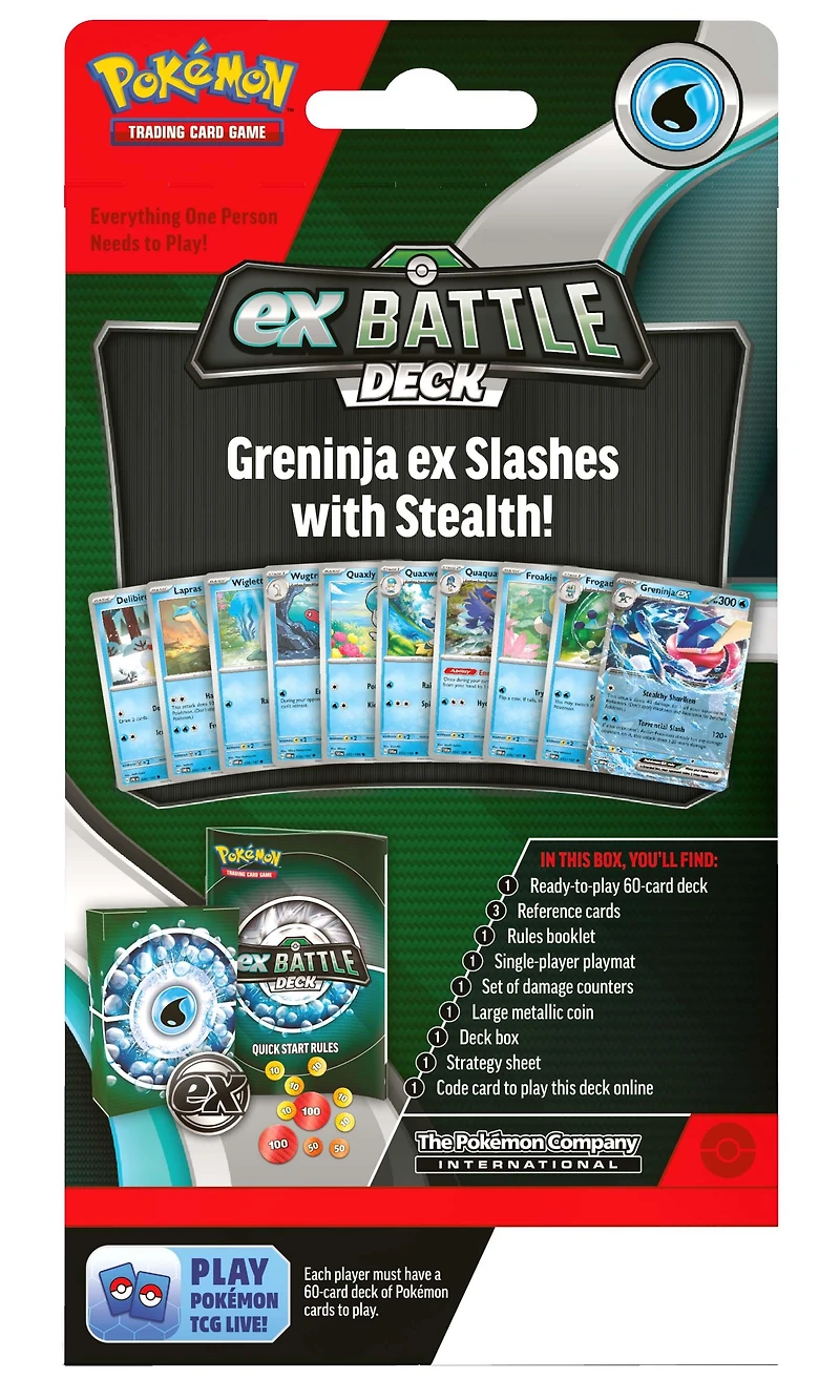 Pokemon Trading Card Game: Kangaskhan ex or Greninja ex Battle Deck (Styles May Vary