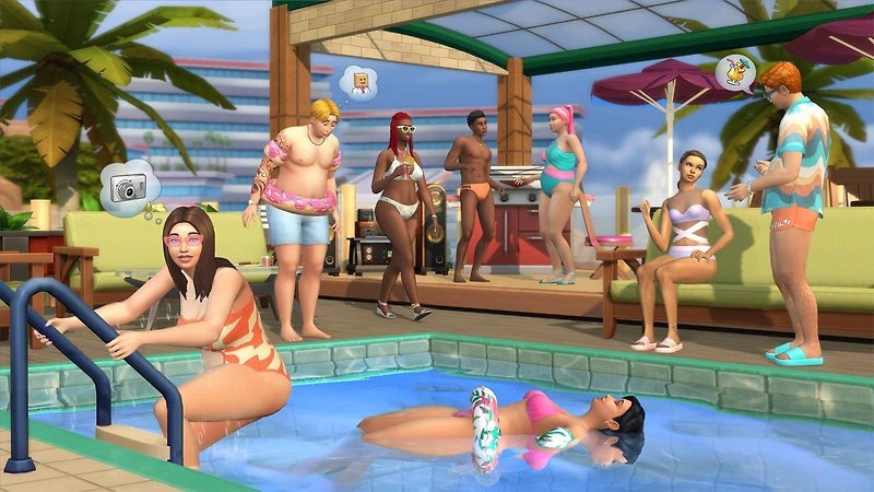 The Sims 4 Poolside Splash Kit DLC - PC