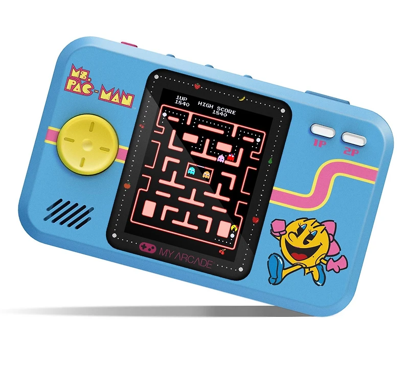My Arcade MS. PAC-MAN Pocket Player PRO Handheld Portable Video Game System
