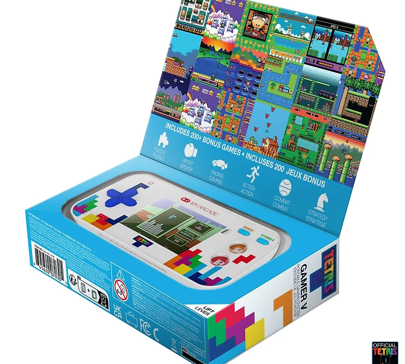 My Arcade TETRIS Gamer V Classic Handheld Portable Video Game System with 201 Games