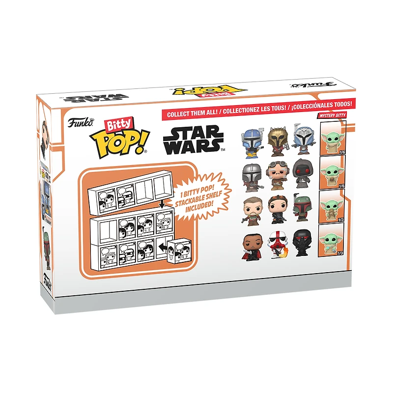 Funko Bitty POP! Star Wars: The Mandalorian (Marshal) Vinyl Figure Se 4-Pack