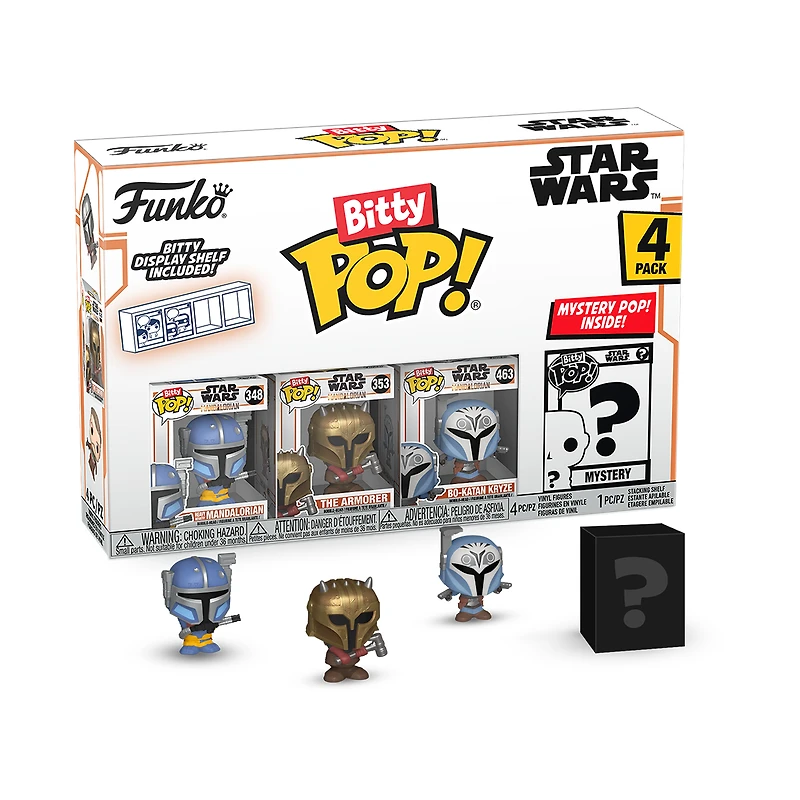 Funko Bitty POP! Star Wars: The Mandalorian (Heavy Mandalorian) Vinyl Figure Set 4-Pack
