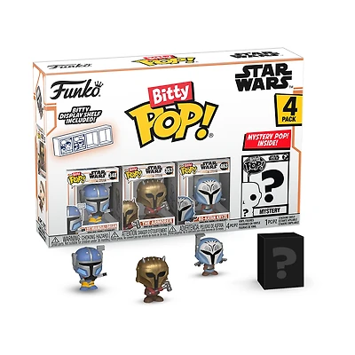 Funko Bitty POP! Star Wars: The Mandalorian (Heavy Mandalorian) Vinyl Figure Set 4-Pack