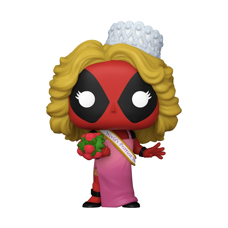 Funko POP! Marvel: Deadpool (Beauty Pageant) 4.53-in Vinyl Bobblehead Figure