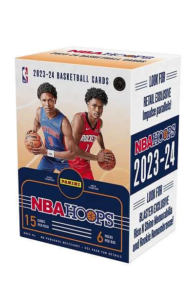 Panini 2023-24 NBA Hoops Basketball Trading Cards Blaster Box (6 Packs)