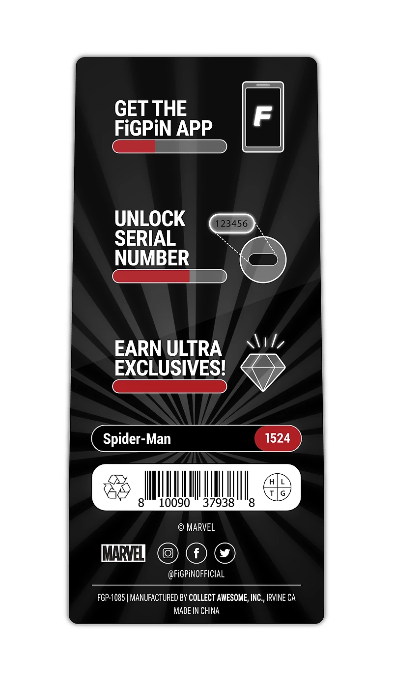 FiGPiN Marvel Spider-Man Collectible Enamel Pin