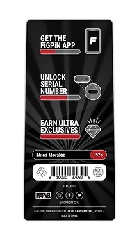 FiGPiN Marvel Spider-Man Miles Morales Collectible 3-in Enamel Pin GameStop Exclusive