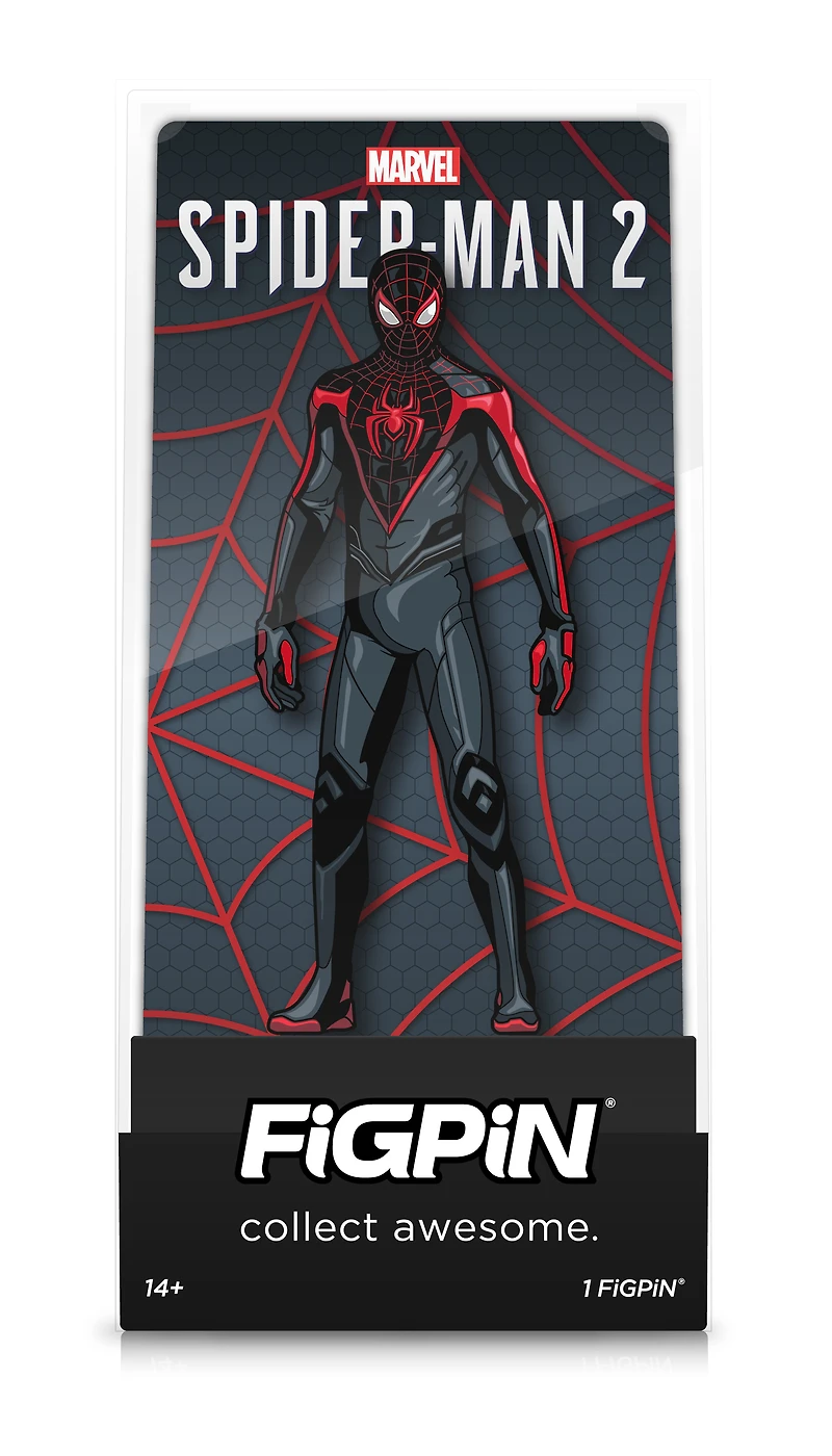 FiGPiN Marvel Spider-Man Miles Morales Collectible 3-in Enamel Pin GameStop Exclusive