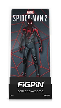 FiGPiN Marvel Spider-Man Miles Morales Collectible 3-in Enamel Pin GameStop Exclusive