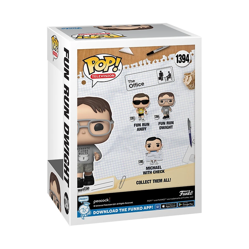 Funko POP! Television: The Office Fun Run Dwight 4-in Vinyl Figure